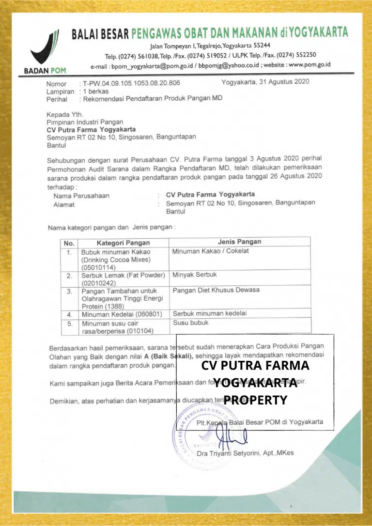 Izin dan Sertifikat maklon