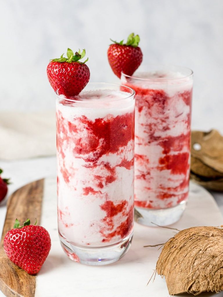 korean strawberry milk