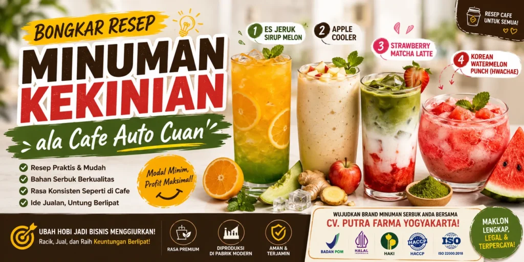 resep minuman kekinian Bongkar Resep Minuman Kekinian ala Cafe Auto Cuan