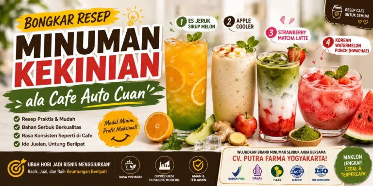 resep minuman kekinian Bongkar Resep Minuman Kekinian ala Cafe Auto Cuan