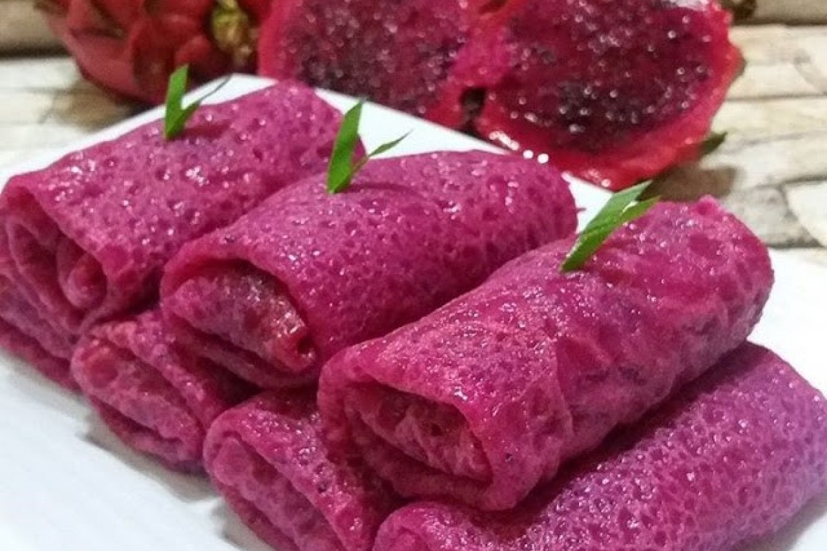 sajian kue dadar gulung
