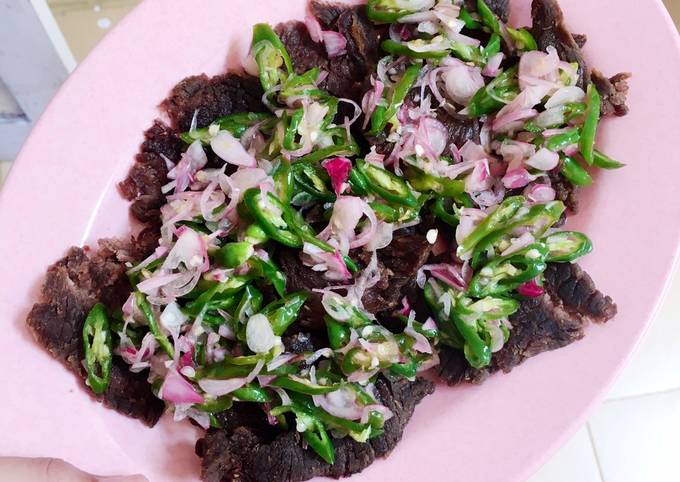 resep kreasi dendeng sapi homemade