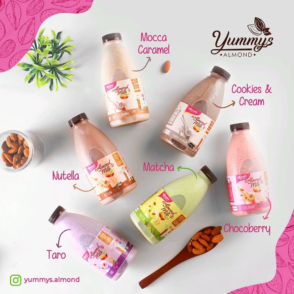 trik memilih susu almond