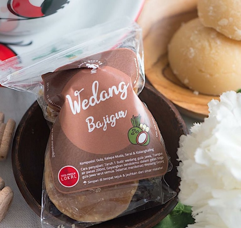 Brand wedang bajigur instan
