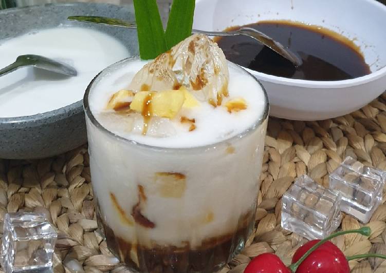 sajian minuman tapai singkong