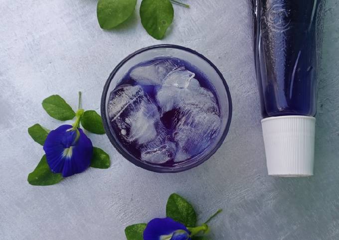 tips membuat sirup bunga telang
