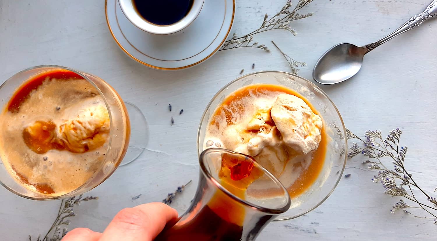 kreasi minuman café affogato