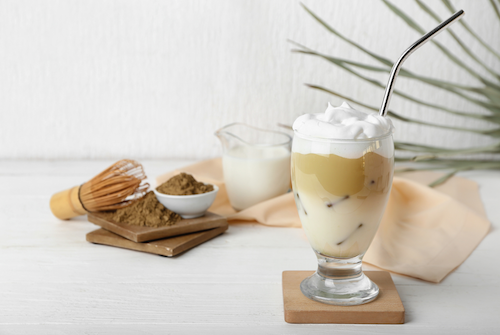 Olahan hojicha latte