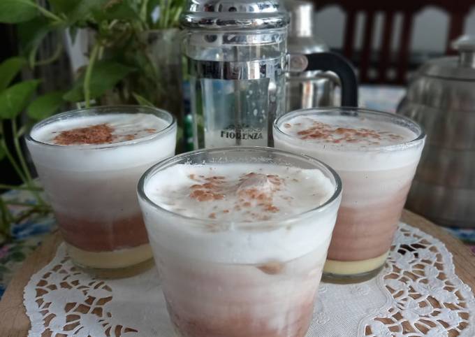 kreasi sajian es milo