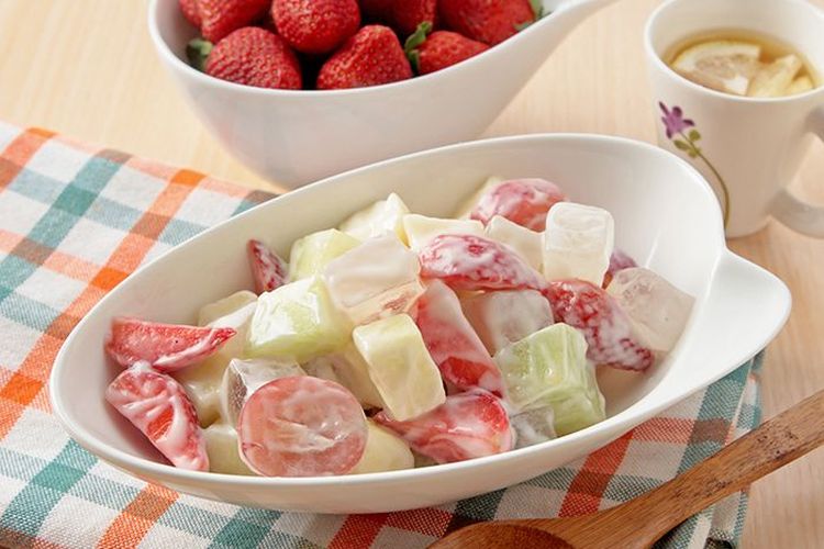 resep salad buah yogurt