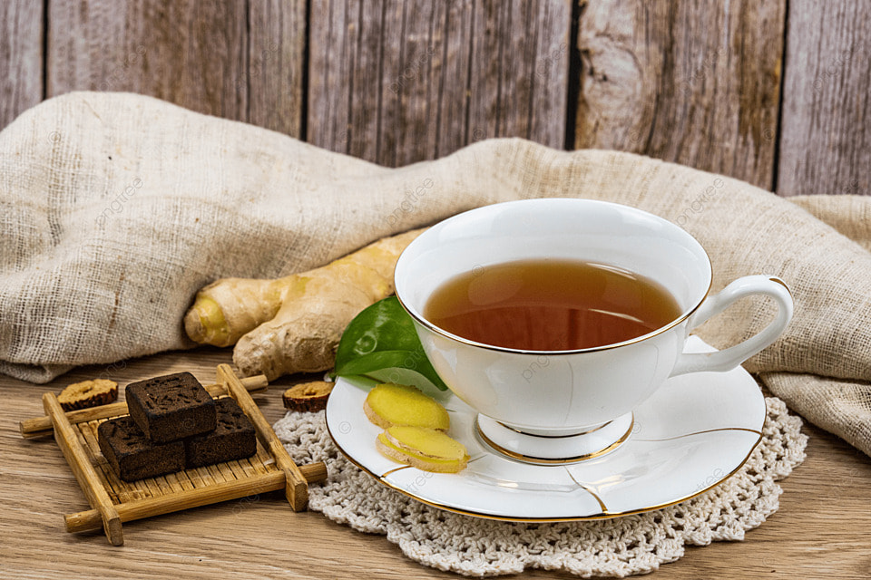 Sajian teh jahe berempah