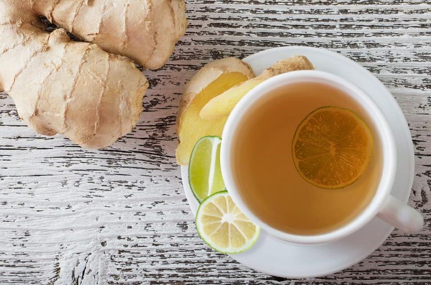 Sajian teh jahe berempah