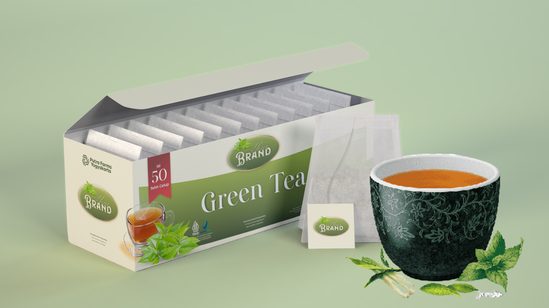 green tea bag business
