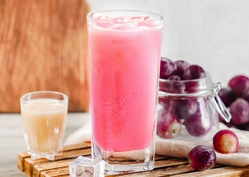 kreasi sajian grape drink