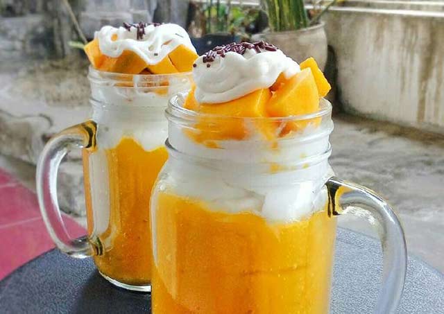 resep smoothies mangga kekinian