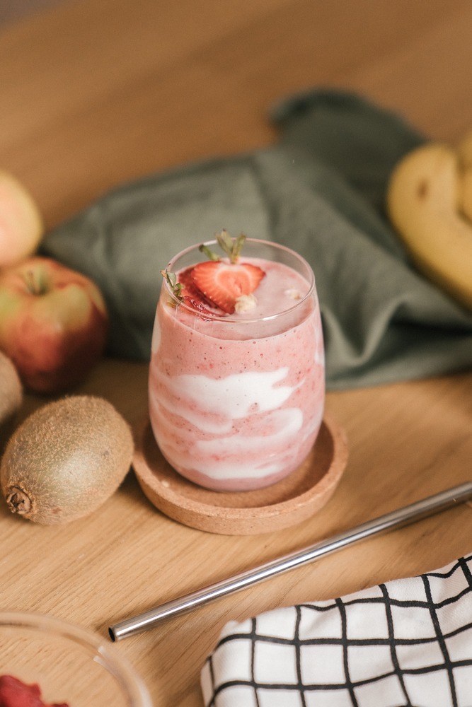 minuman kekinian korea strawberry milk