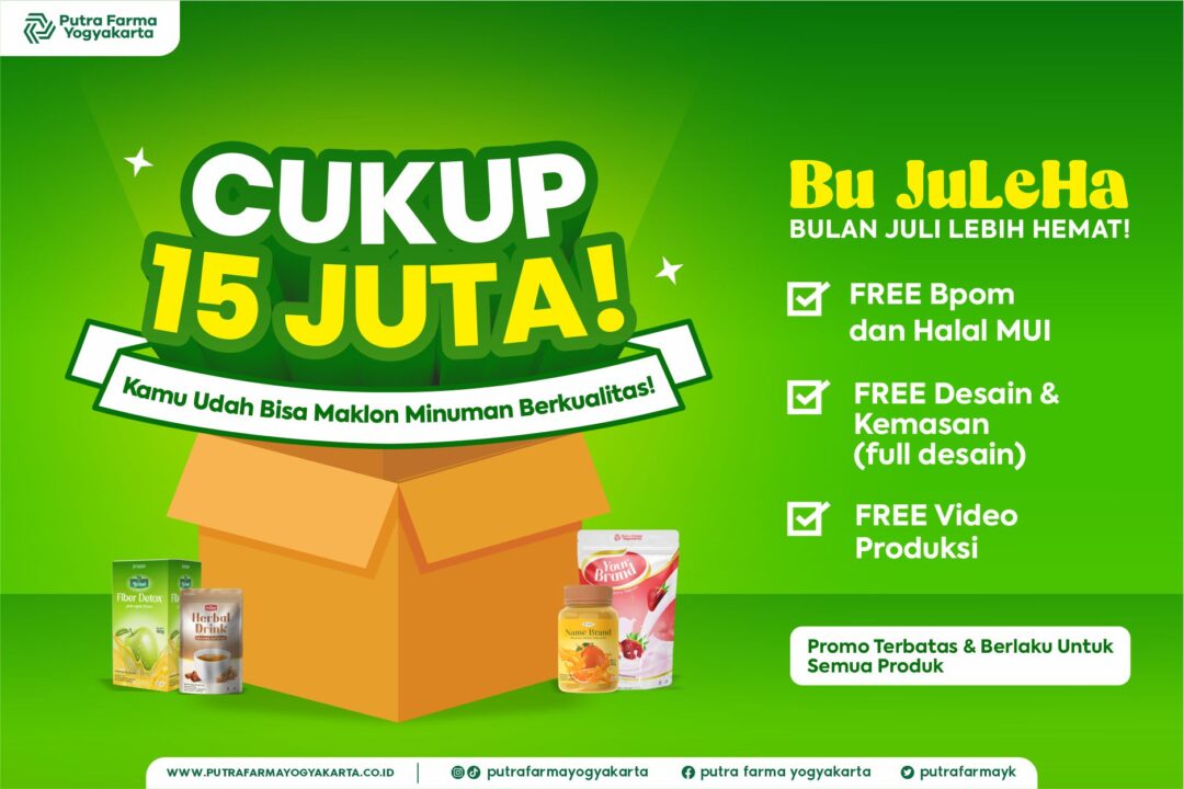 promo maklon minuman, promo maklon minuman cukup 15 juta Juli LEBIH Hemat dengan Promo Maklon Minuman Cukup 15 Juta!