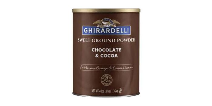 bubuk coklat untuk minuman yang enak - ghirardelli
