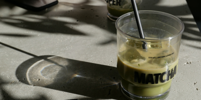 minuman sehat simple matcha