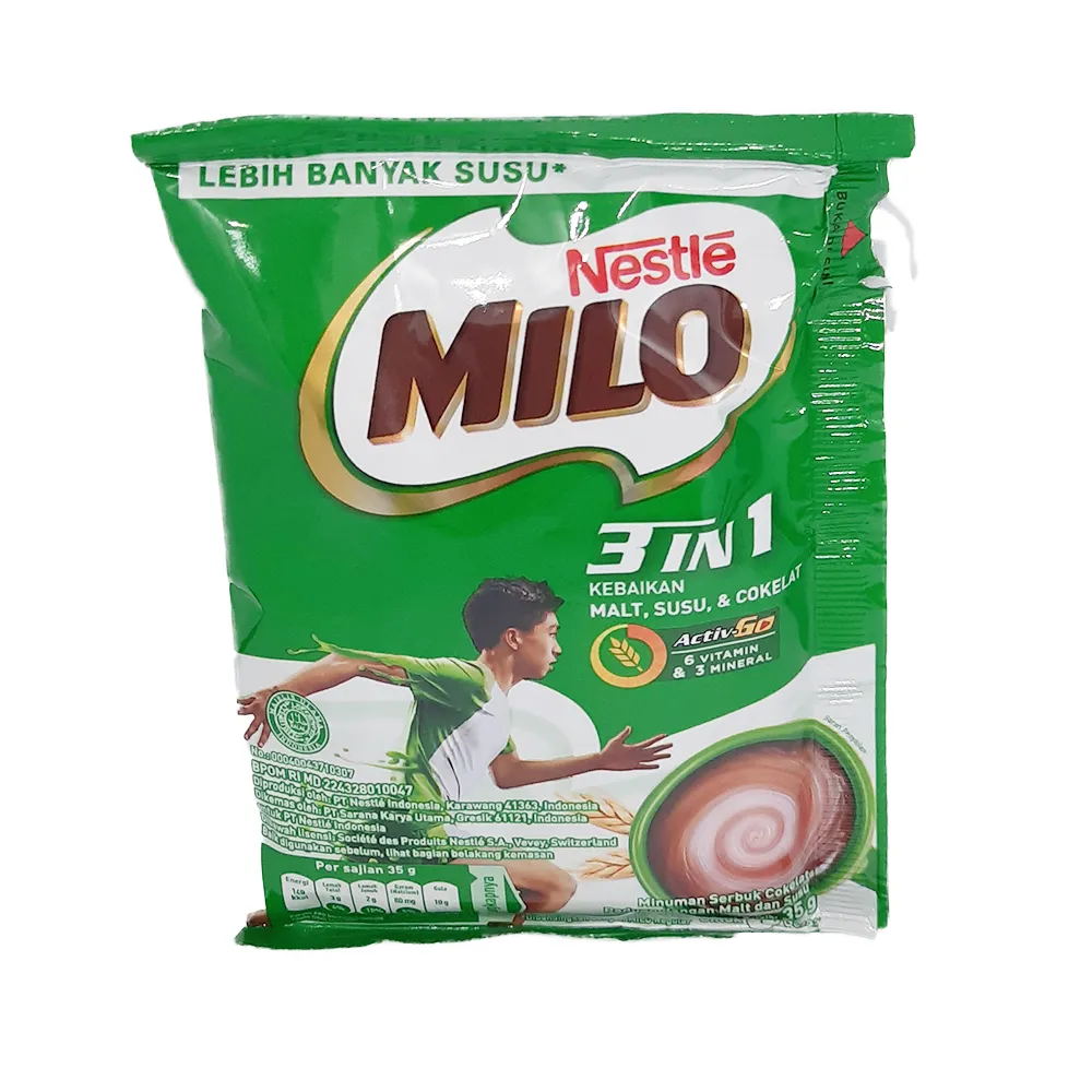 Kandungan Susu Milo,Susu Milo sachet