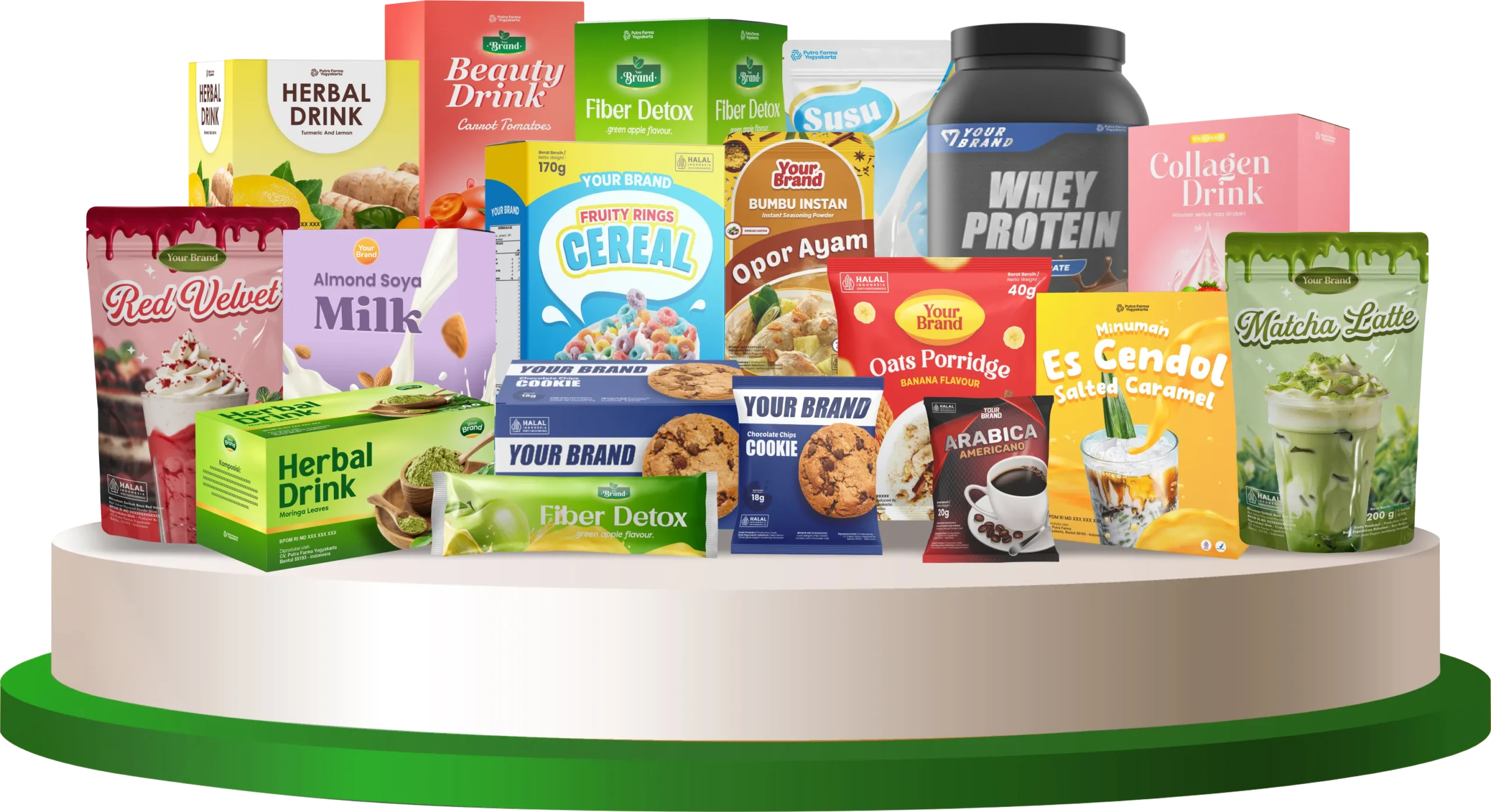 Contoh Produk Minuman Serbuk Kemasan Eksklusif dari Putra Farma