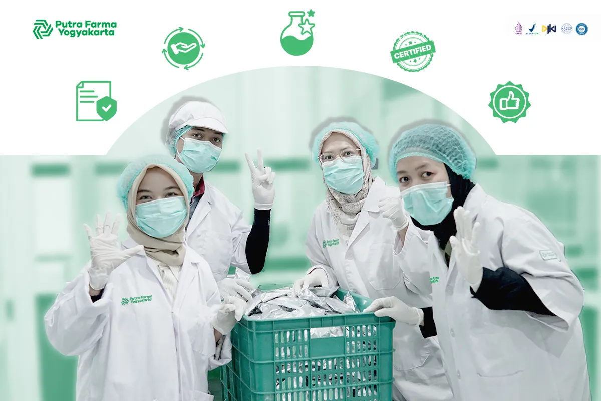 Proses produksi higienis di pabrik Putra Farma Yogyakarta