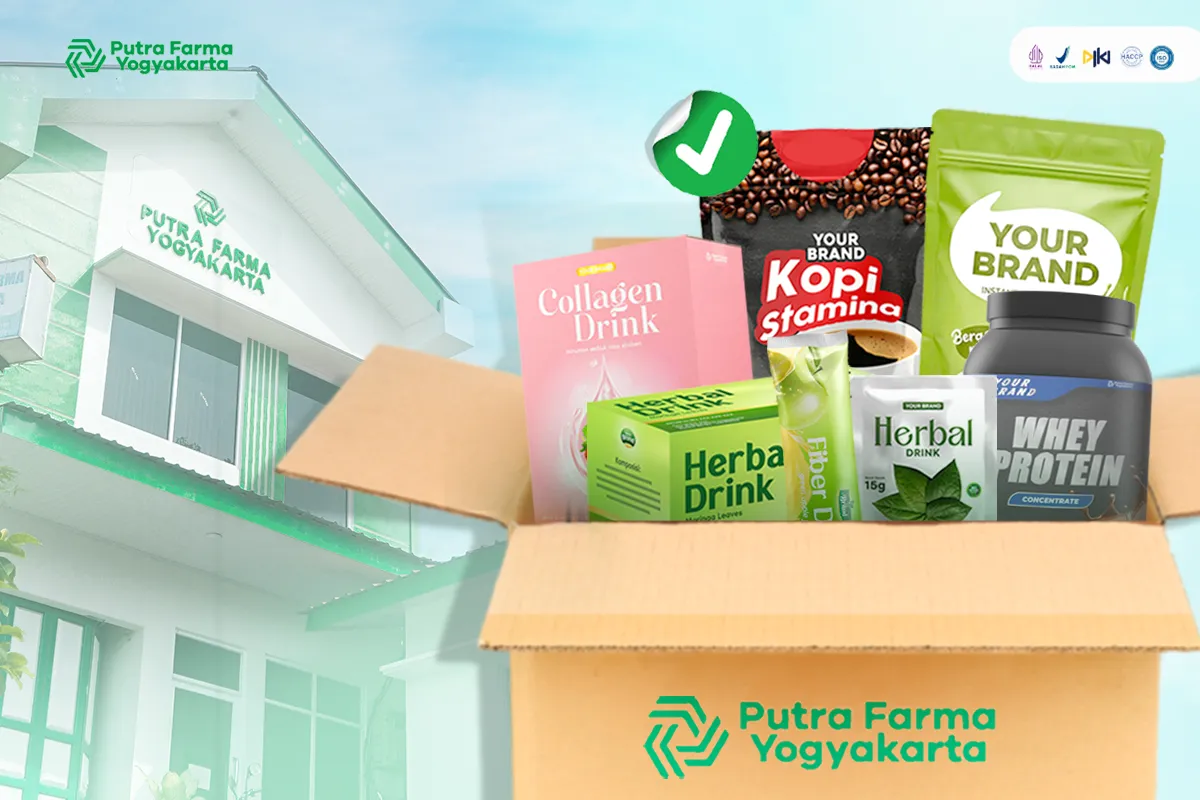 Proses produksi maklon minuman serbuk di Putra Farma Yogyakarta