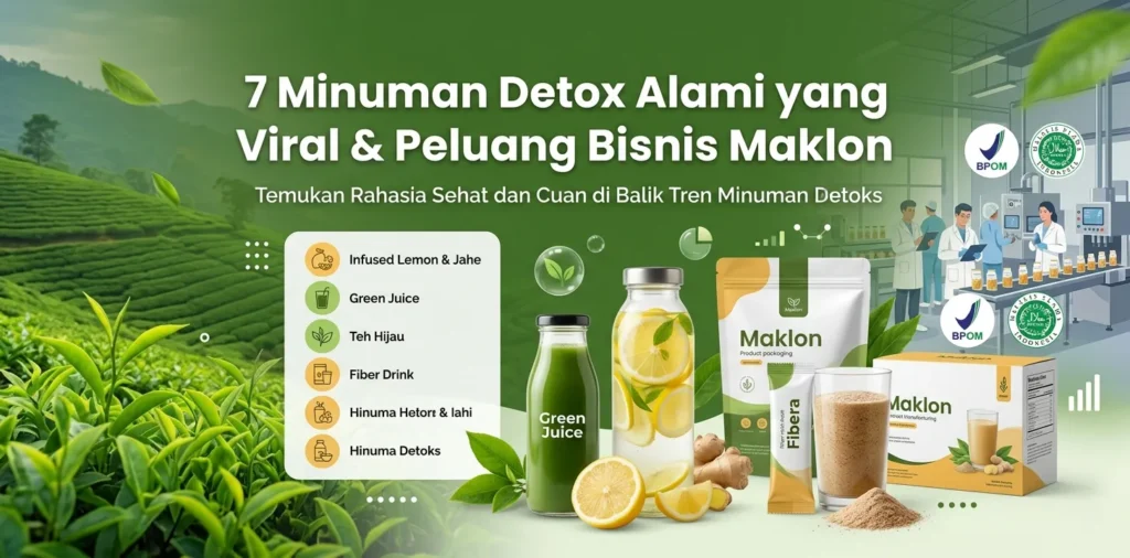 Minuman Detox Alami,minuman detox 7 Minuman Detox Alami yang Viral & Peluang Bisnis Maklon