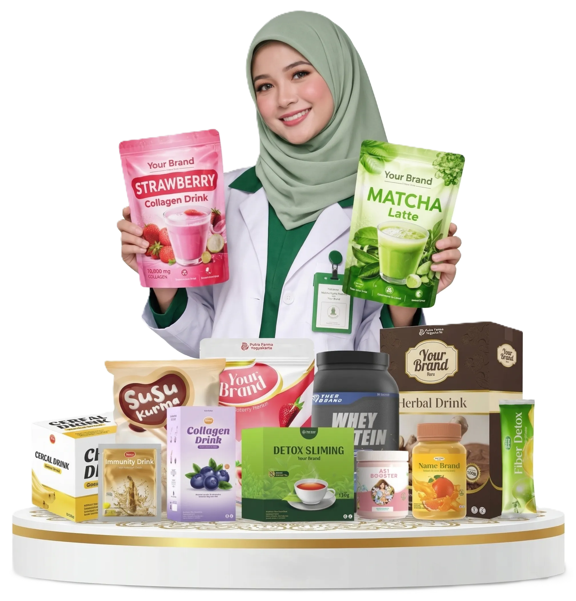 Contoh Produk Minuman Serbuk Kemasan Eksklusif dari Putra Farma